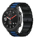 Bracelet acier Xiaomi Amazfit GTR (noir/bleu)