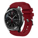 Samsung Galaxy Watch 46mm Silikonarmband (Weinrot)
