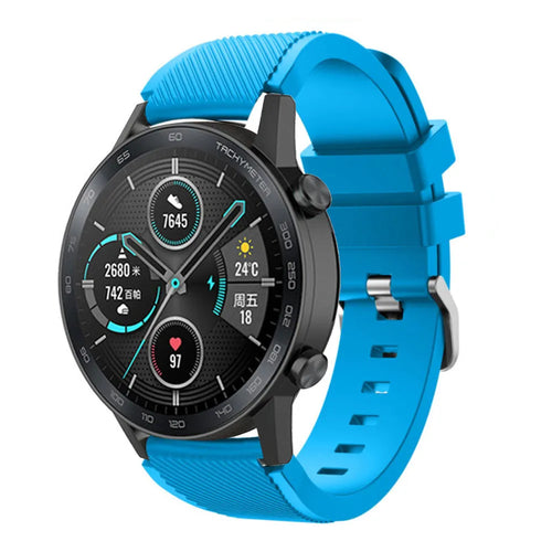Honor Magic Watch 2 siliconen bandje (lichtblauw)