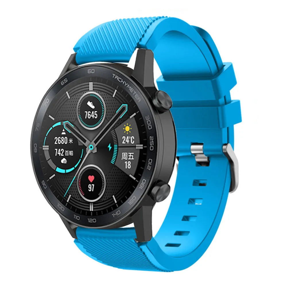 Honor Magic Watch 2 Silikonarmband (Hell Blau)