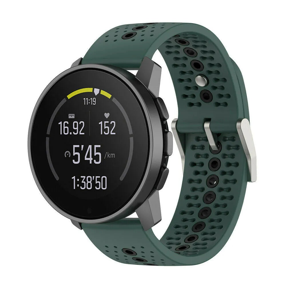 Correa silicona Suunto Race 2 (verde/negro)