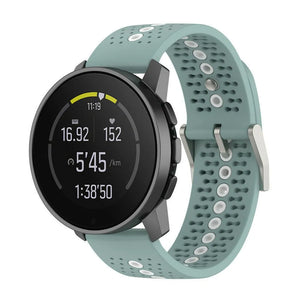 Suunto Race (S) Silikonarmband (Grün-Grau/Weiß)
