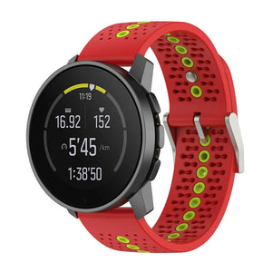 Suunto Race (S) siliconen bandje (rood/groen)