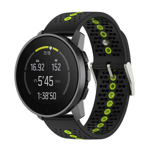 Suunto Run Silikonarmband (Schwarz/Gelb)