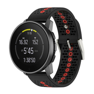 Suunto Run Silicone Strap (Black/Red)