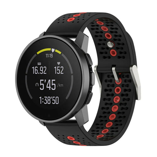 Suunto Vertical 2 Silikonarmband (Schwarz/Rot)