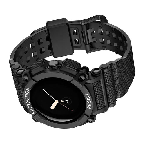 Google Pixel Watch 5 - 41mm sport bandje met frame (zwart)
