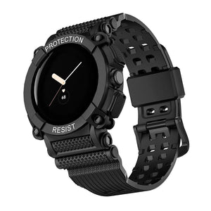 Google Pixel Watch 5 - 41mm sport bandje met frame (zwart)