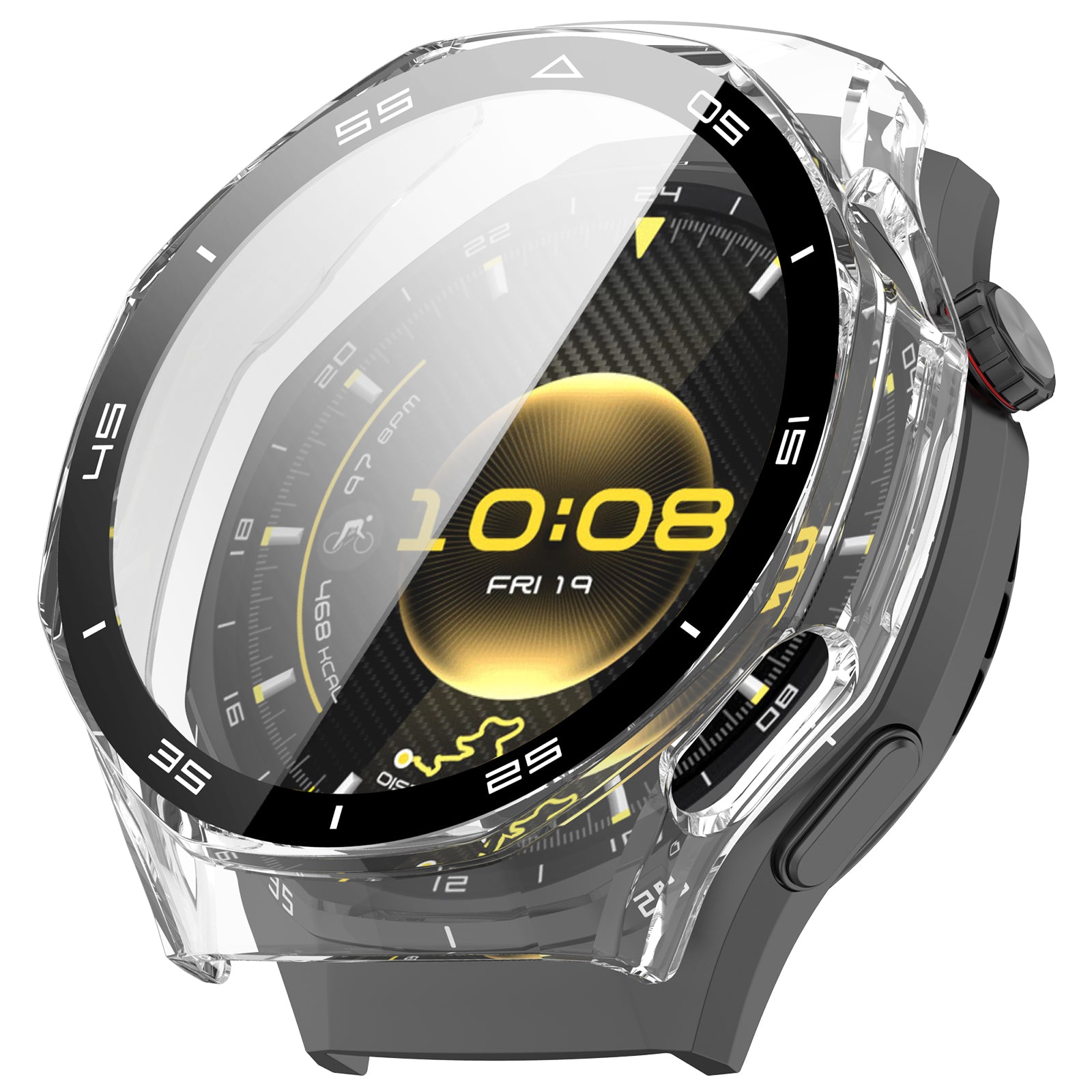 Huawei Watch GT 6 Pro hard case met glas (zwart)