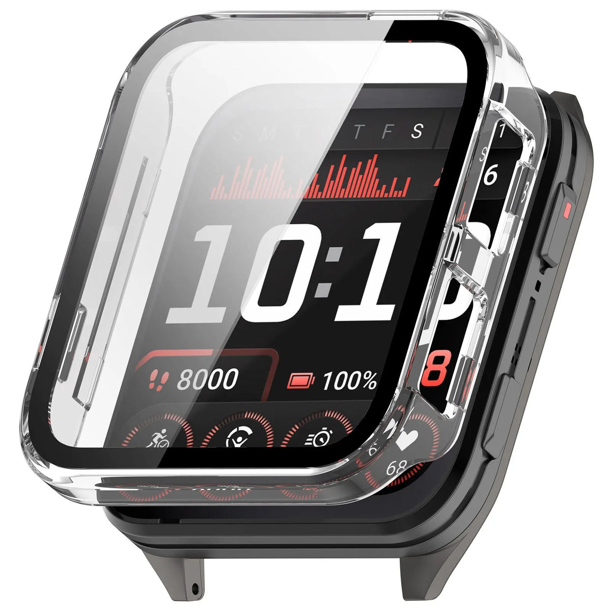 Garmin Venu X1 hard case met glas (transparant)