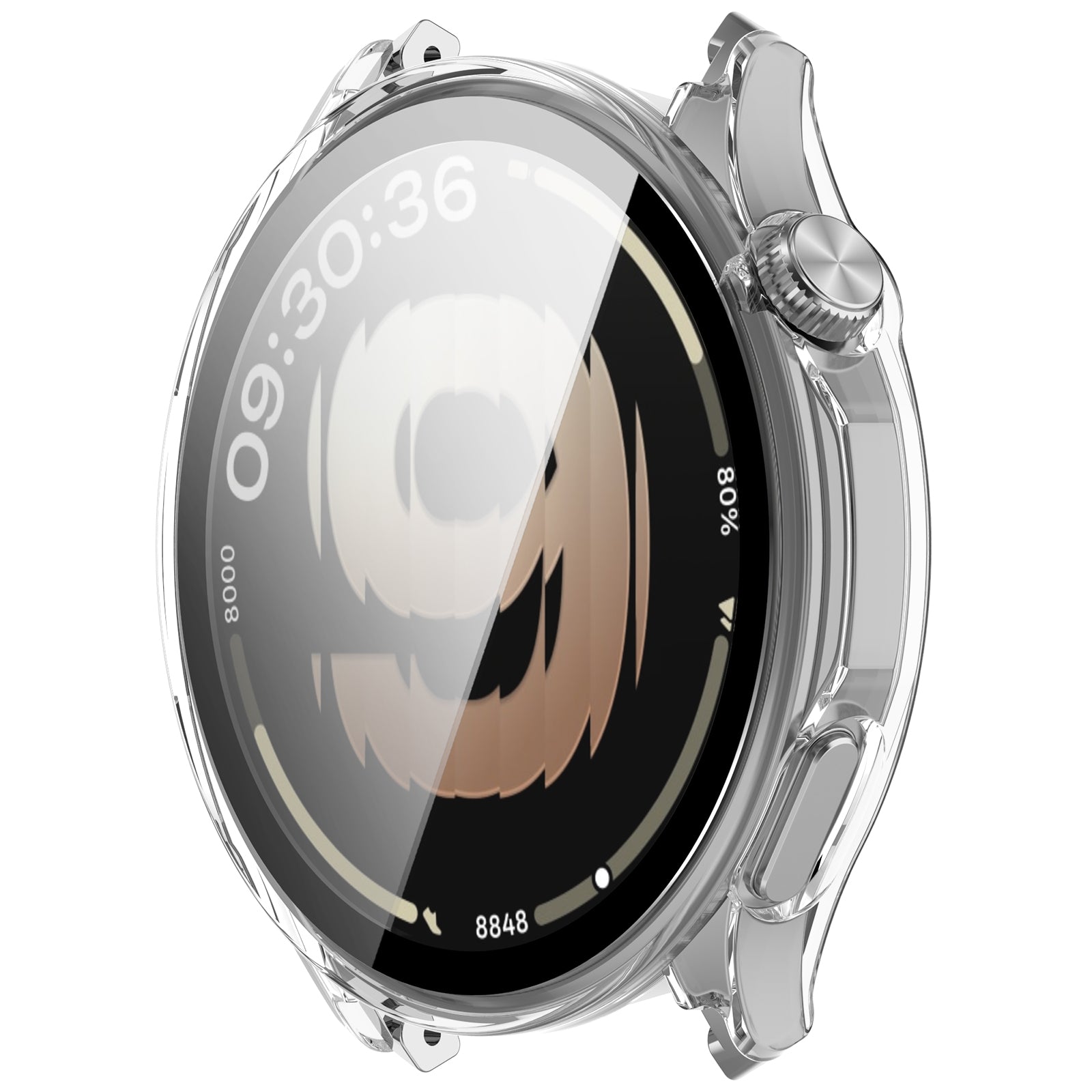 Oppo Watch S Hardcase mit Glas (Transparent)