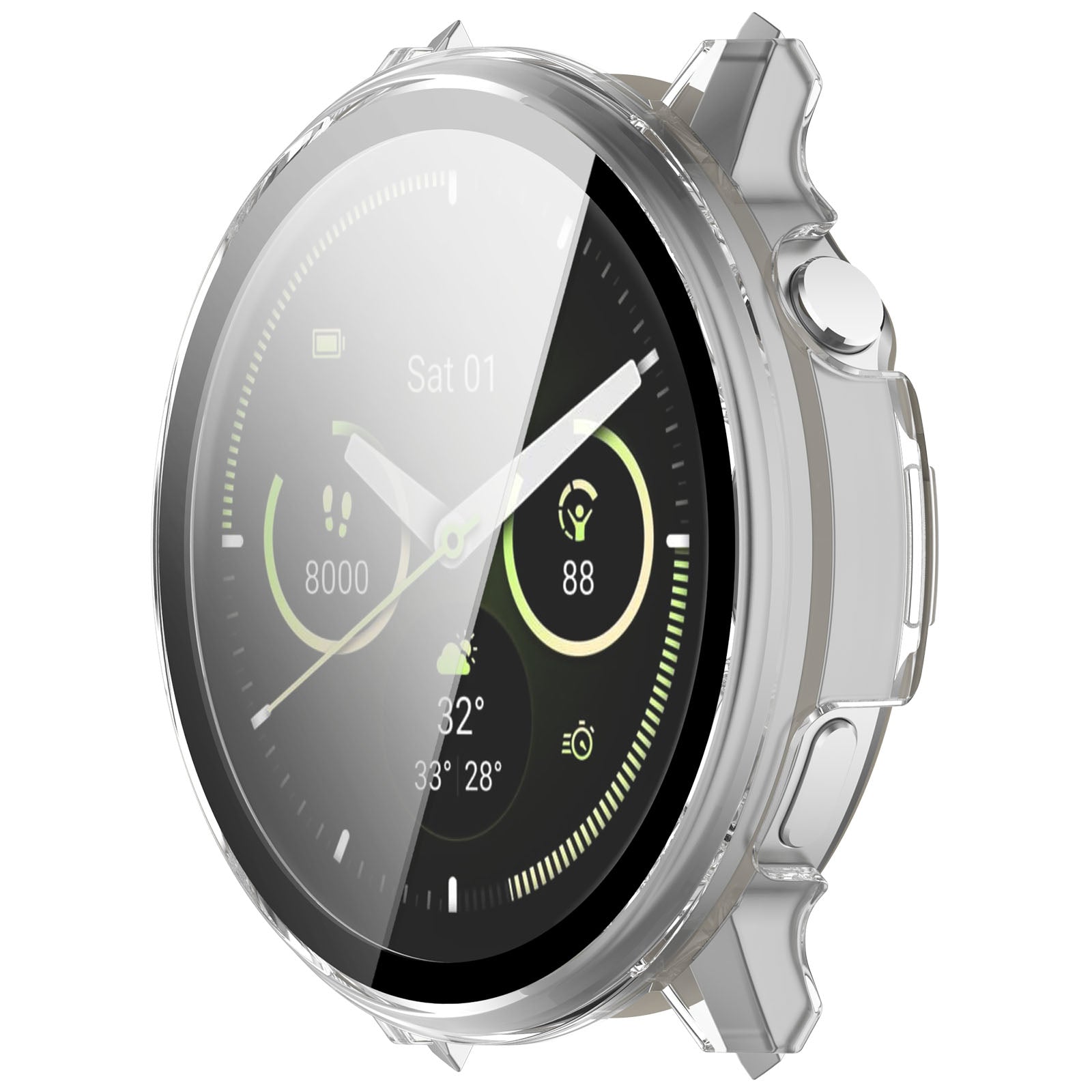 Garmin Venu 4 - 45mm hard case met glas (transparant)