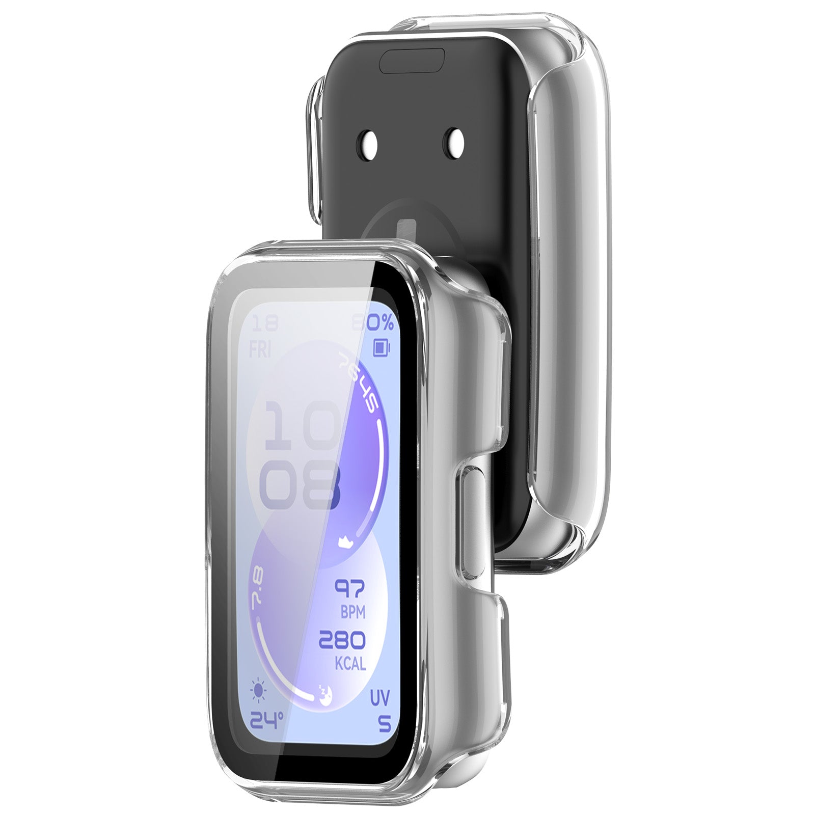 Coque PC en verre Pro Huawei Band 11 (transparent)