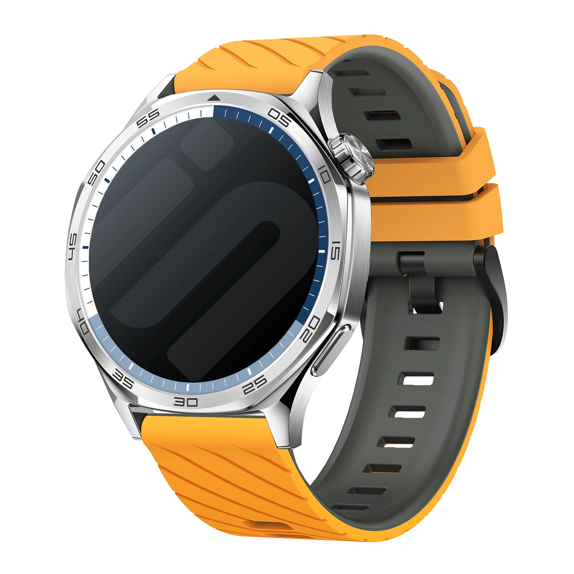 Bracelet sport tissé Huawei Watch GT 3 Pro 46mm (jaune foncé/gris)