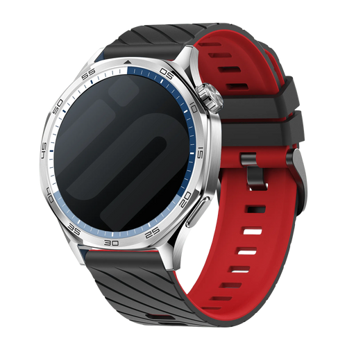Amazfit Active Max Twill Sportarmband (Schwarz/Rot)