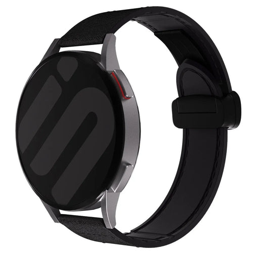 Correa cuero con hebilla Amazfit Balance 2 (negro)