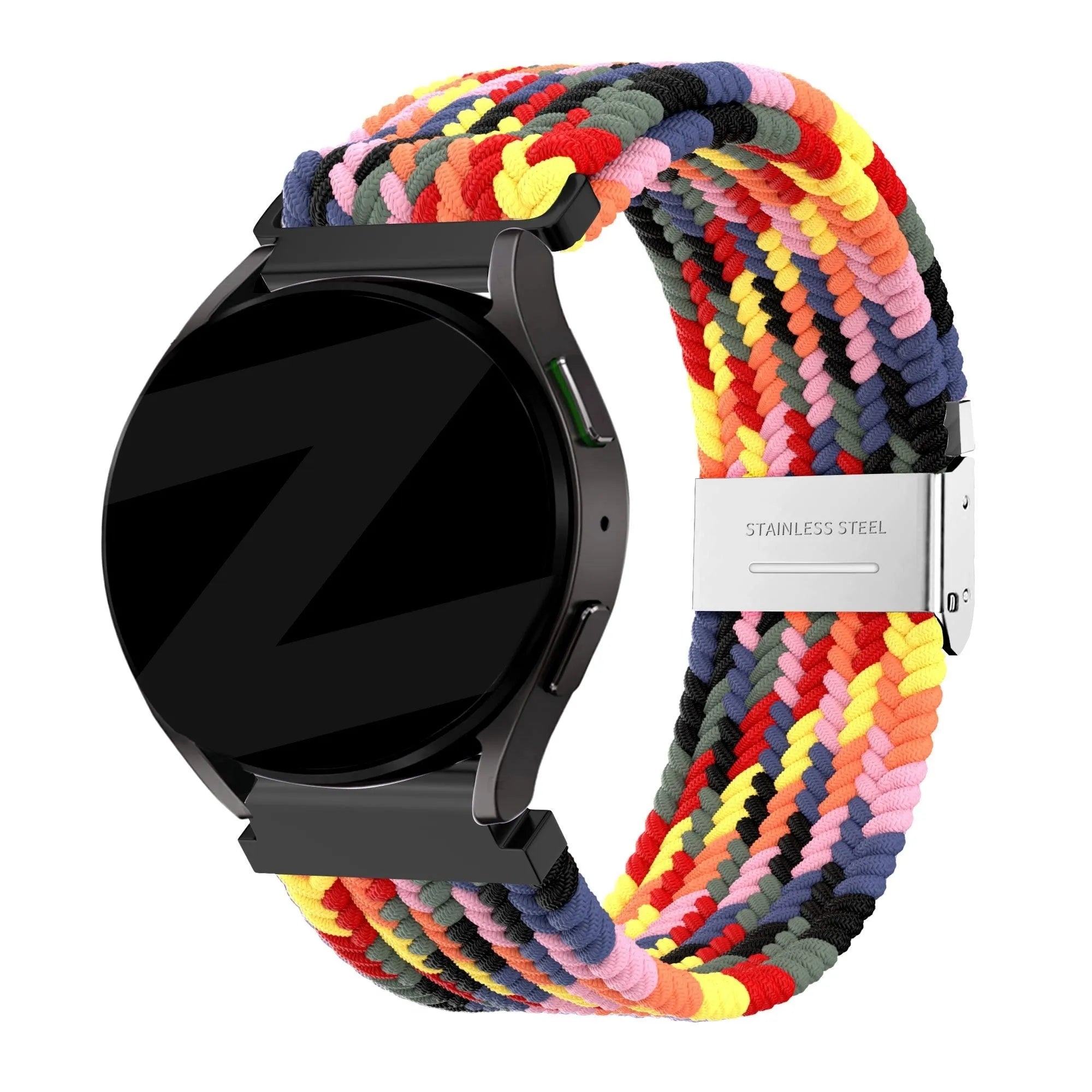 Bandz Pebble Round 2 - 20mm gevlochten nylon band (kleurrijk)