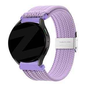 Bandz Bracelet nylon tissé Garmin Vivomove Trend (violet clair)