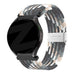 Bandz Samsung Galaxy Watch 7 44mm gevlochten nylon band (zwart mix)