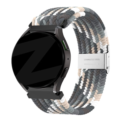 Bandz Bracelet nylon tressé Garmin Forerunner 570 - 42mm (mandala noir)