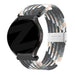 Bandz Garmin Forerunner 55 gevlochten nylon band (zwart mix)