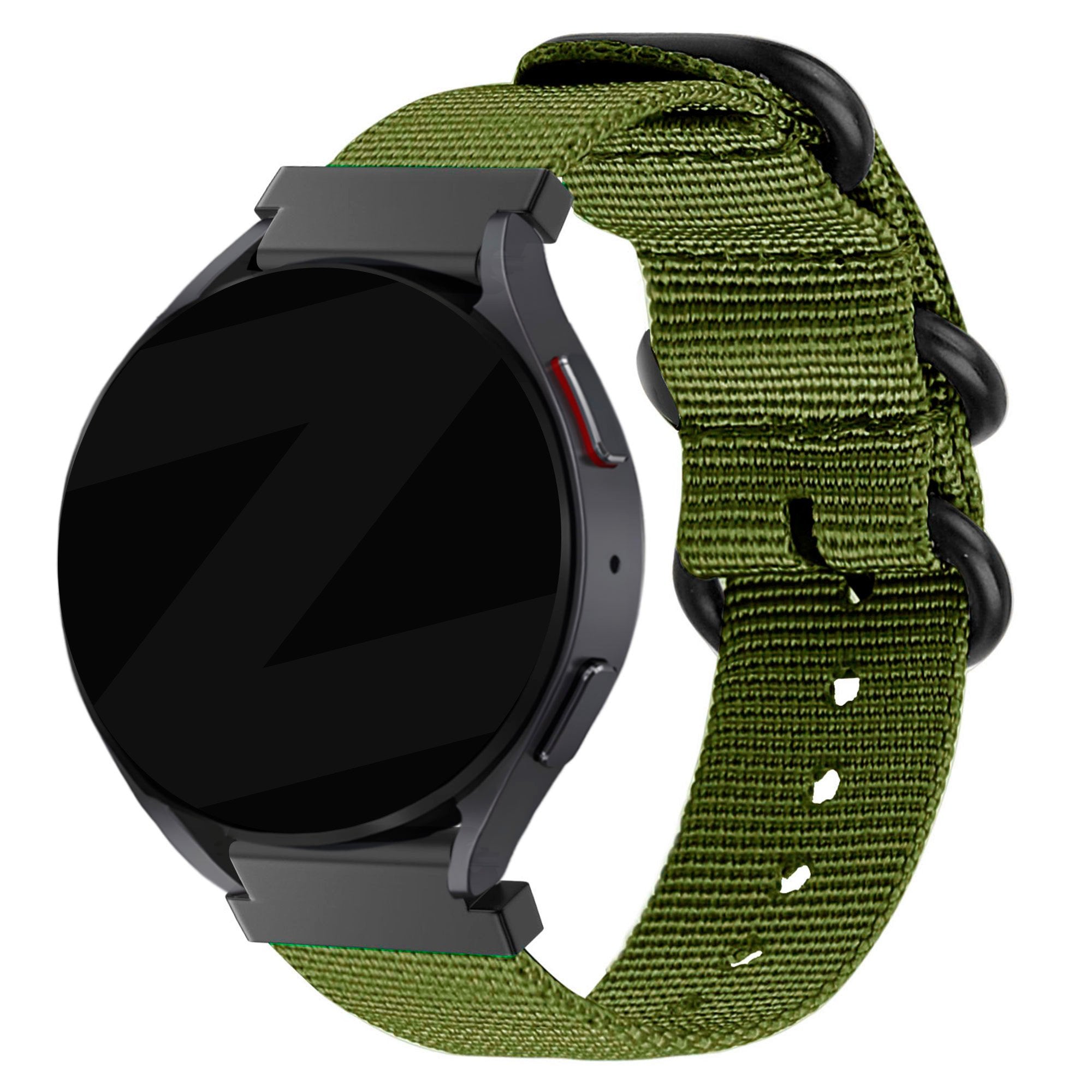 Bandz Garmin Forerunner 645 Nylonarmband mit Dornschließe (Grün)