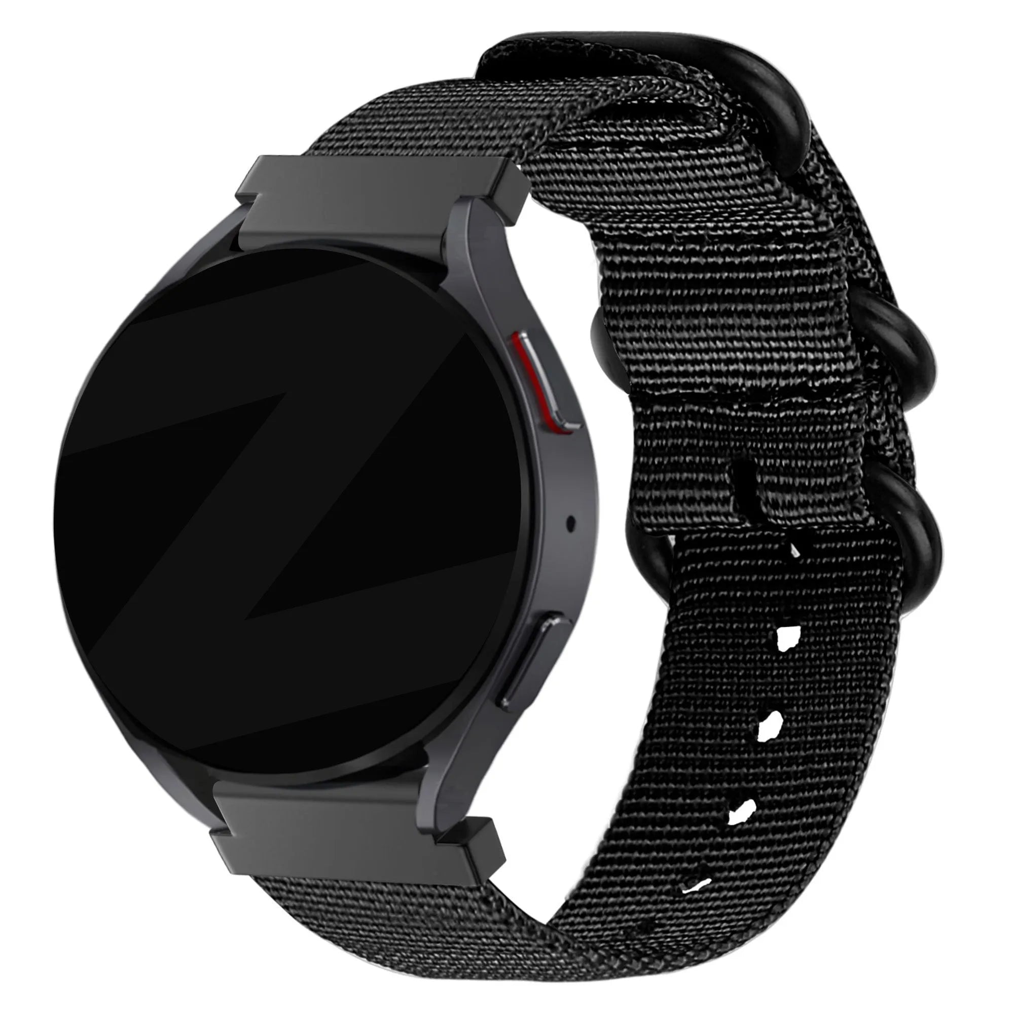 Bandz Amazfit Bip 6 Nylon Strap with Buckle (Black)