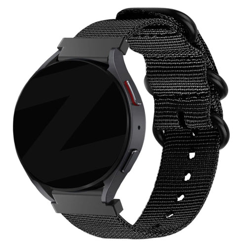 Bandz Amazfit Cheetah (Pro) Buckled Nylon Strap (Black)