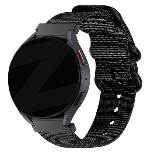 Bandz Bracelet nylon avec boucle Garmin Forerunner 55 (noir)