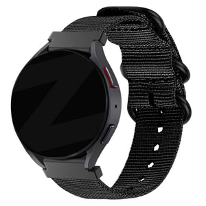 Bandz Correa nylon con hebilla Huawei Watch GT 5 Pro 46mm (negro)