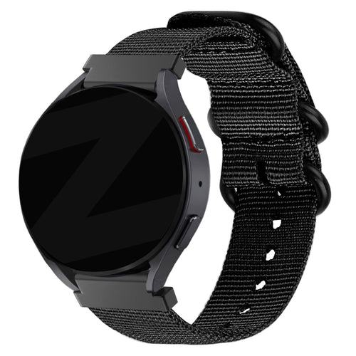 Bandz Garmin Approach S40 nylon band met gesp (zwart)