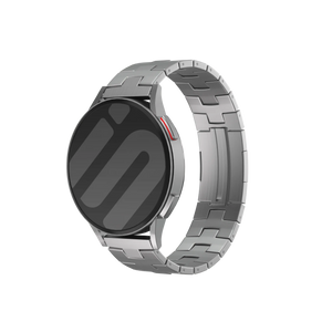 Suunto Run gebürstetes Titanarmband (flache Schnalle) (Silber)