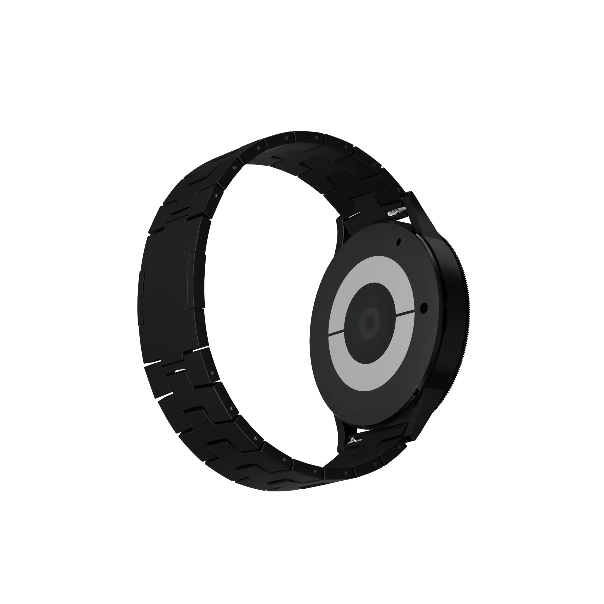 Huawei Watch Ultimate Titan-Grain-Armband (flacher Verschluss) (Schwarz)