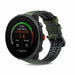 Polar Vantage M Silikon-/Lederarmband (Schwarz/Grün)