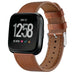 Fitbit Versa (2) modern leren band (bruin)