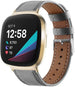 Bracelet cuir Fitbit Versa 3 (gris)