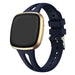 Correa silicona lujo Fitbit Versa 4 (azul oscuro)