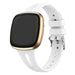 Fitbit Versa 3 luxe siliconen bandje (wit)