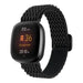 Correa nylon tejido Fitbit Sense (negro)