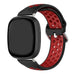Correa deportivo Fitbit Sense 2 (negro/rojo)