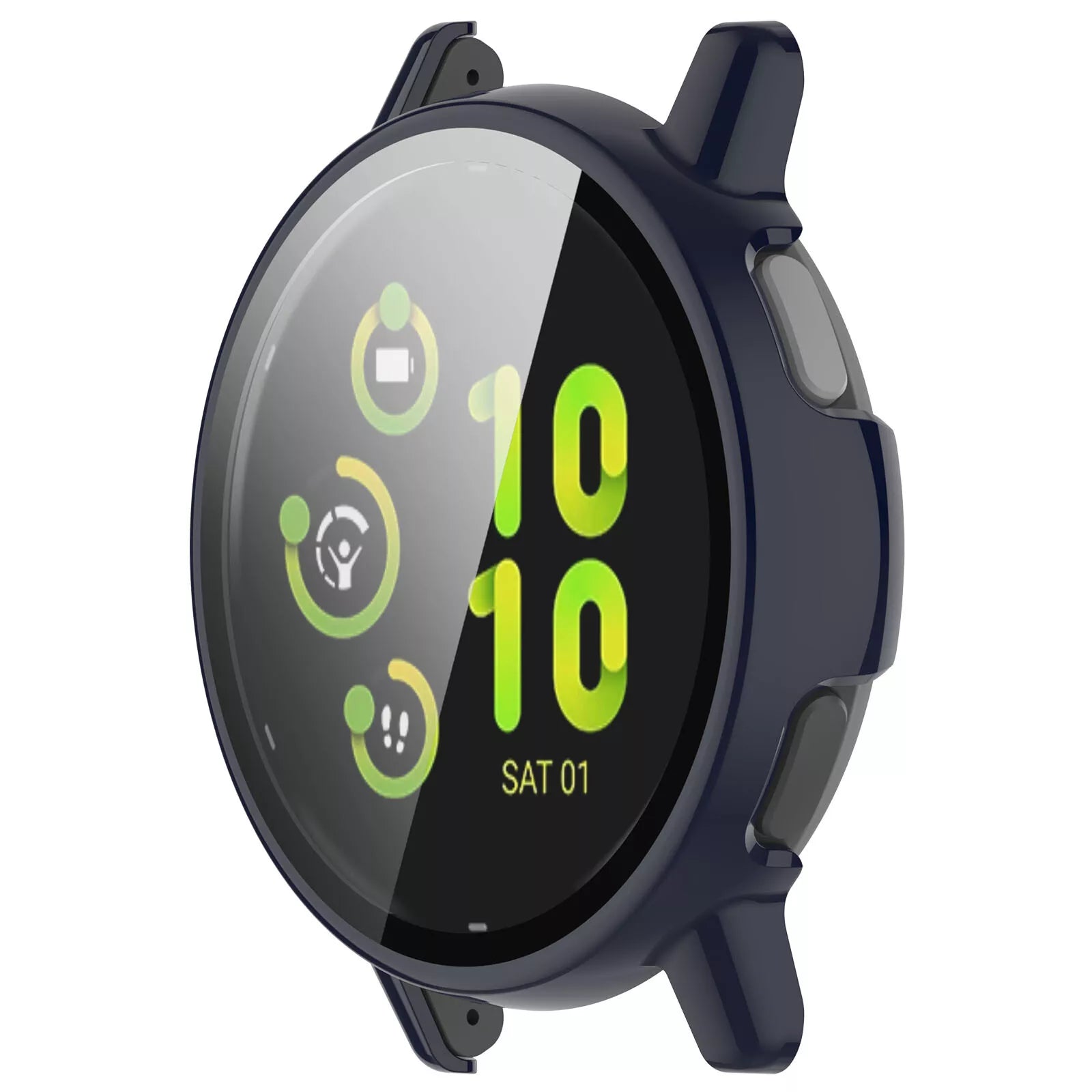 Funda rígida con vidrio Garmin Vivoactive 5 (azul oscuro)
