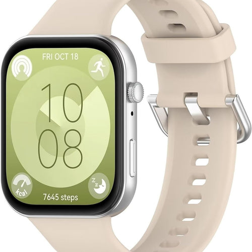 Bracelet silicone Huawei Watch Fit 4 Pro (beige)