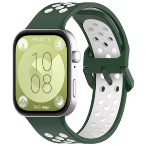 Huawei Watch Fit 5 Sport Strap (Green/White)