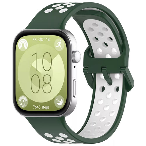 Huawei Watch Fit 5 Sport Strap (Green/White)