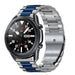 Bracelet acier Samsung Galaxy Watch 3 45mm (argent/bleu)