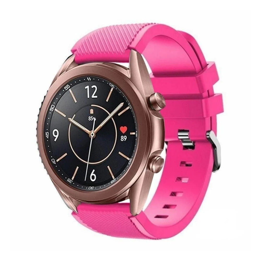 Samsung Galaxy Watch 3 41mm siliconen bandje (knalroze)