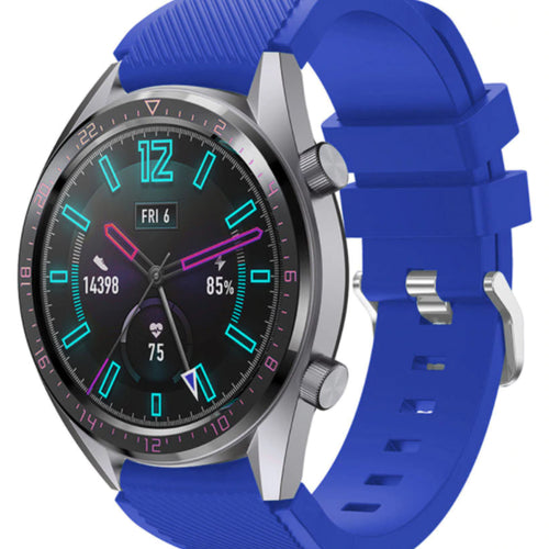 Bracelet silicone Huawei Watch GT 2 (bleu)