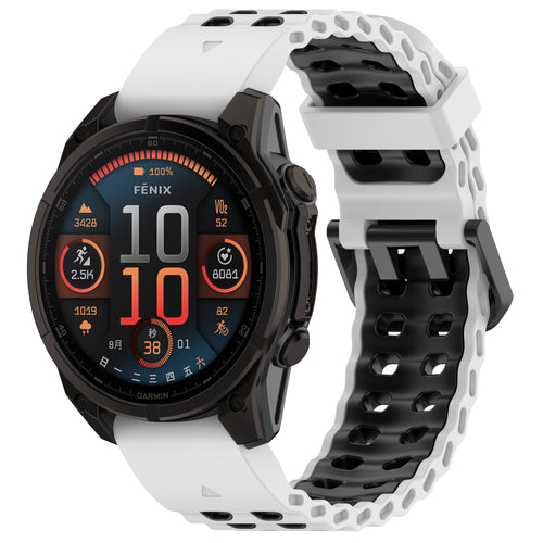 Garmin D2 Delta PX Wave Sport Strap (White/Black)