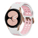 Bracelet sport carré Samsung Galaxy Watch 4 40mm (blanc/rose)