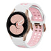 Correa cuadrada deportiva Samsung Galaxy Watch 4 44mm (blanco/rosa)